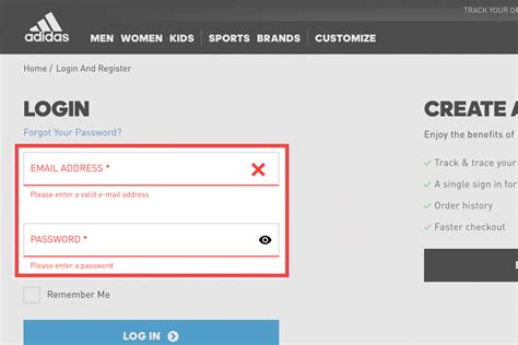 how to log out of adidas website